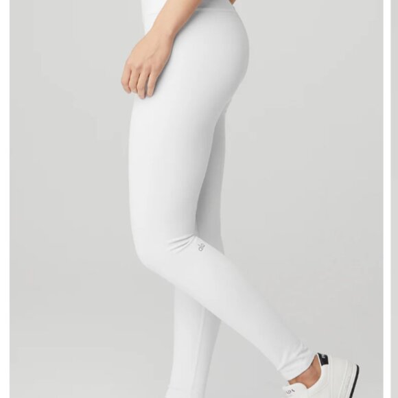 ALO 7/8 High-Waist Airbrush Leggings White Size XS - Picture 1 of 5